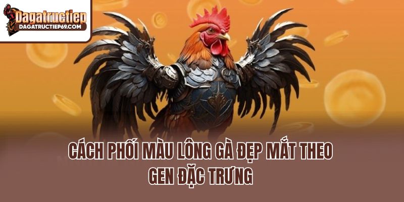 Cách phối màu lông gà đẹp mắt theo gen đặc trưng