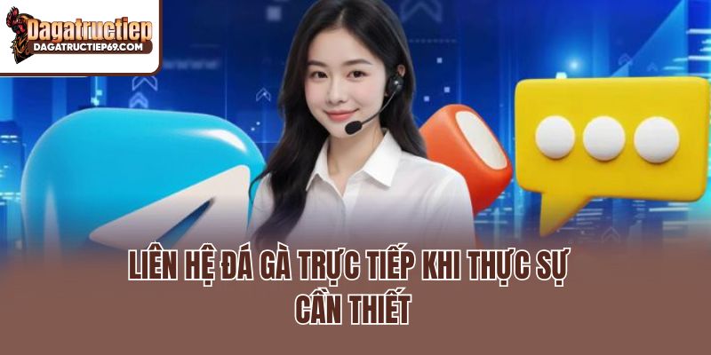 Liên hệ đá gà trực tiếp khi thực sự cần thiết