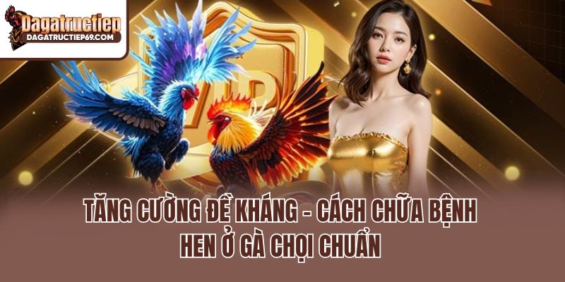 Tăng cường đề kháng - Cách chữa bệnh hen ở gà chọi chuẩn
