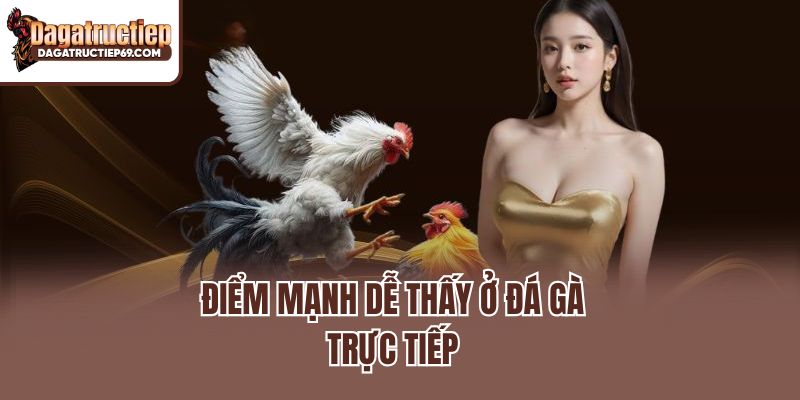 Điểm mạnh dễ thấy ở đá gà trực tiếp 
